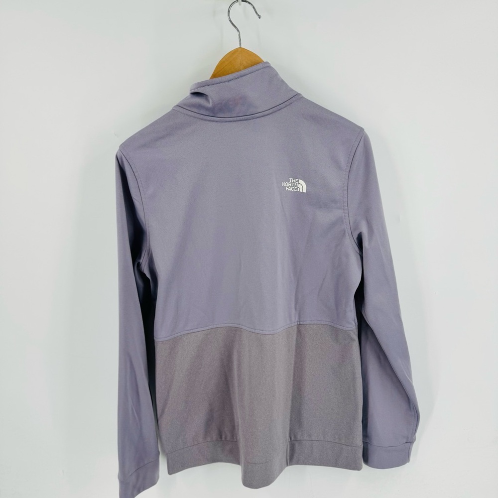 The North Face Women's Lavender Gray Zip-Up Funnel Neck Activewear Jacket Size L - Picture 3 of 11